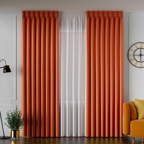 SERINA Tkanina dekoracyjna, wys. 300cm, kolor 038 rdzawy 318744/TDP/038/000300/1