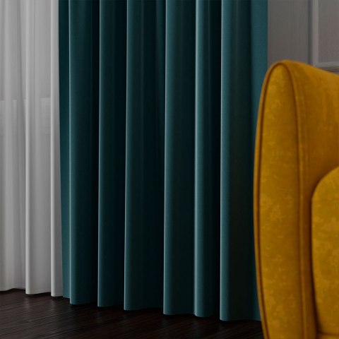 SERINA Tkanina dekoracyjna, wys. 300cm, kolor 069 ciemny petrol 318744/TDP/069/000300/1