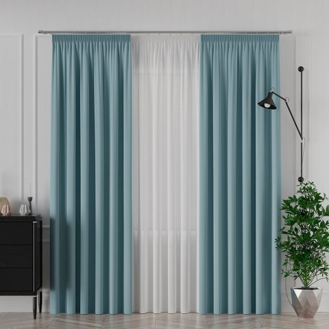 SERINA Tkanina dekoracyjna, wys. 300cm, kolor 081 ciepły niebieski 318744/TDP/081/000300/1