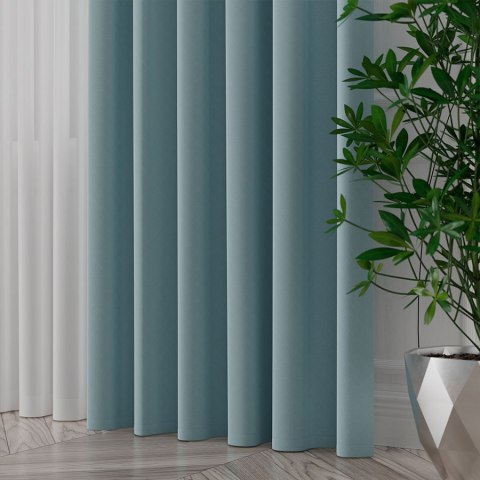 SERINA Tkanina dekoracyjna, wys. 300cm, kolor 081 ciepły niebieski 318744/TDP/081/000300/1