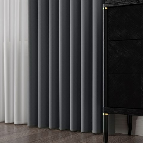 SERINA Tkanina dekoracyjna, wys. 300cm, kolor 083 popielaty 318744/TDP/083/000300/1