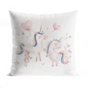 SŁODKIE JEDNOROŻCE Poszewka dekoracyjna VELVET, 40x40cm, kolor biały P00236/POP/001/040040/1