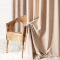 SOFT Zasłona gotowa na przelotkach, 140x260cm, kolor 002 beżowy TD0035/ZGP/002/140260/1