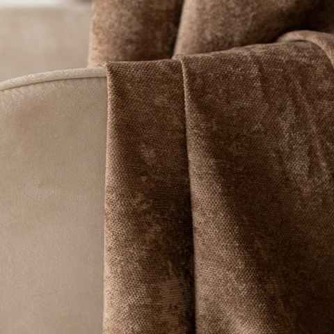 SOFT Zasłona gotowa na przelotkach, 140x260cm, kolor 007 jasny brązowy TD0035/ZGP/007/140260/1