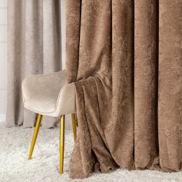 SOFT Zasłona gotowa na przelotkach, 140x260cm, kolor 007 jasny brązowy TD0035/ZGP/007/140260/1