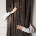 SOFT Zasłona gotowa na przelotkach, 140x260cm, kolor 009 ciemny chłodny brązowy TD0035/ZGP/009/140260/1