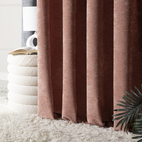 SOFT Zasłona gotowa na przelotkach, 140x260cm, kolor 015 pudrowy różowy TD0035/ZGP/015/140260/1