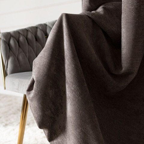 SOFT Zasłona gotowa na przelotkach, 140x260cm, kolor 025 szarobrązowy TD0035/ZGP/025/140260/1