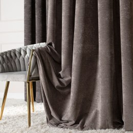 SOFT Zasłona gotowa na przelotkach, 140x260cm, kolor 025 szarobrązowy TD0035/ZGP/025/140260/1