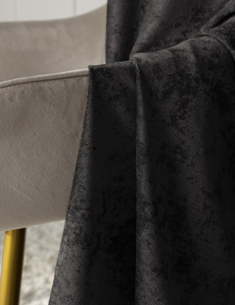 SOFT Zasłona gotowa na przelotkach, 140x260cm, kolor 028 czarny TD0035/ZGP/028/140260/1