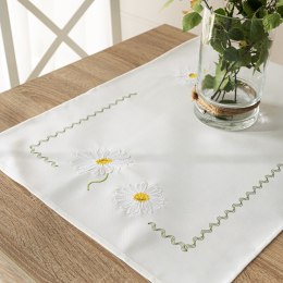 SUMMER Bieżnik z haftem, 38cmx140cm, kolor biały 192037/KSP/L01/038140/1