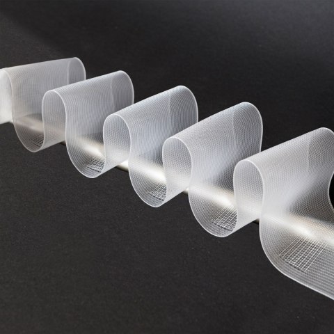 Taśma na karnisz szer. 10cm, marszczenie dowolne, transparentna, FT100-VK-1C3 TASMAA/T17/000/010000/1