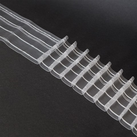 Taśma OŁÓWEK 1:2, szer.10cm,  transparentna z białym sznurkiem, FM100-21-1C3 TASMAA/Z28/200/010000/1