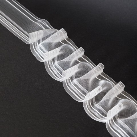 Taśma SMOK 1:2, szer. 10cm, transparentna z białym sznurkiem, FM100-2S-1C3 TASMAA/Z13/200/010000/1