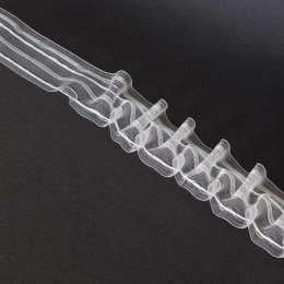 Taśma SMOK 1:2, szer. 5cm, transparentna z białym sznurkiem FM050-2S-1C3 TASMAA/Z3Z/200/005000/1