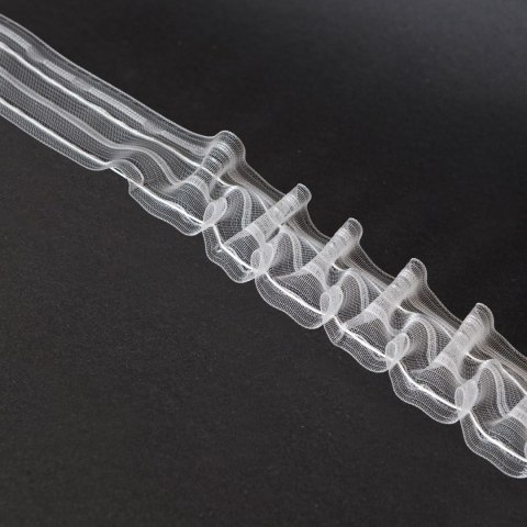 Taśma SMOK 1:2, szer. 5cm, transparentna z białym sznurkiem FM050-2S-1C3 TASMAA/Z3Z/200/005000/1