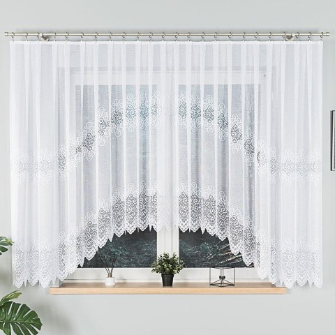 VIOLETTA Firanka żakardowa gotowa, 160x420cm, kolor biały 001539/FBL/001/420160/1
