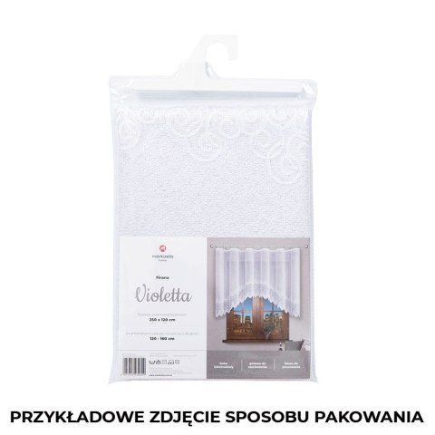 VIOLETTA Firanka żakardowa gotowa, 160x420cm, kolor biały 001539/FBL/001/420160/1