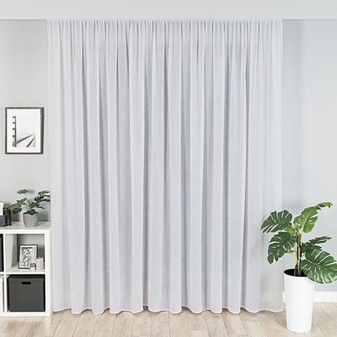 Woal kreszowany z ołowianką, wys. 270cm, kolor biały 002301/OLO/001/000270/1