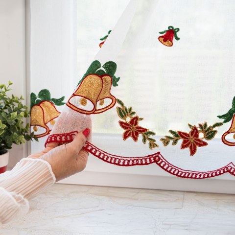 Zazdrostka haftowana, wys. 50cm, kolor biały z barwnym wzorem 626619/000/001/000050/1