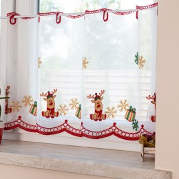 Zazdrostka haftowana, wys. 50cm, kolor biały z barwnym wzorem 626626/000/001/000050/1