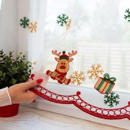 Zazdrostka haftowana, wys. 50cm, kolor biały z barwnym wzorem 626626/000/001/000050/1