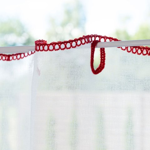 Zazdrostka haftowana, wys. 50cm, kolor biały z barwnym wzorem 626626/000/001/000050/1