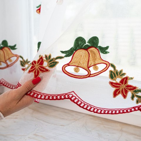 Zazdrostka haftowana, wys. 70cm, kolor biały z barwnym wzorem 626619/000/001/000070/1