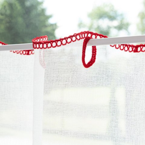 Zazdrostka haftowana, wys. 70cm, kolor biały z barwnym wzorem 626619/000/001/000070/1