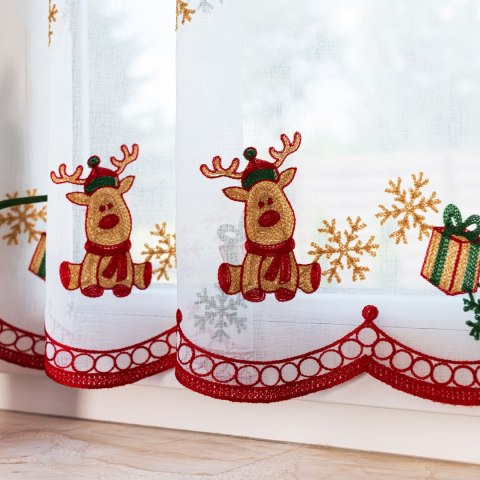 Zazdrostka haftowana, wys. 70cm, kolor biały z barwnym wzorem 626626/000/001/000070/1