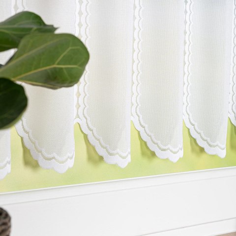 Zazdrostka żakardowa panelowa, wys. 40cm, kolor biały 023429/000/001/000040/1