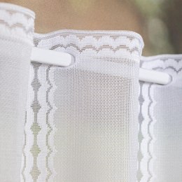 Zazdrostka żakardowa panelowa, wys. 40cm, kolor biały 023429/000/001/000040/1