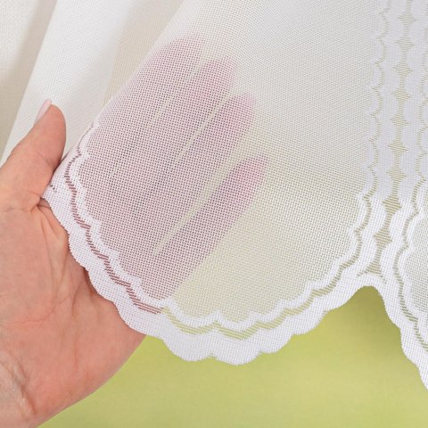 Zazdrostka żakardowa panelowa, wys. 40cm, kolor biały 023429/000/001/000040/1