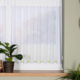 Zazdrostka żakardowa panelowa, wys. 80cm, kolor biały 023429/000/001/000080/1