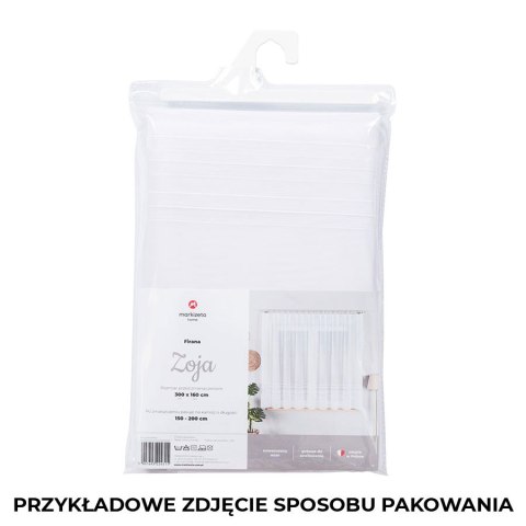 FAUSTYNA Firanka żakardowa gotowa, 140x250cm, kolor biały 004411/FBL/001/250140/1