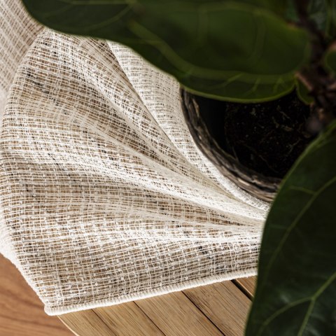 Firanka fantazyjna z ołowianką, wys. 320cm, kolor 006 kremowy 318891/OLO/006/000320/1