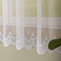 Firanka haftowana pasowa, wys.170cm, kolor biały FH0040/768/001/000170/1