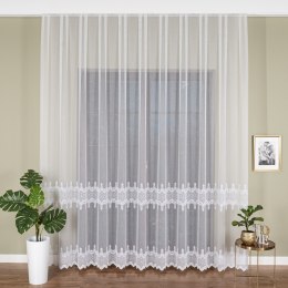 Firanka haftowana pasowa, wys. 285cm, kolor biały FH0027/768/001/000285/1