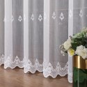 Firanka haftowana pasowa, wys. 300cm, kolor biały FH0040/768/001/000300/1