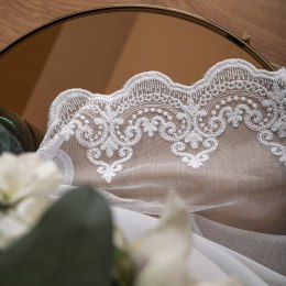 Firanka haftowana pasowa, wys. 300cm, kolor biały FH0040/768/001/000300/1