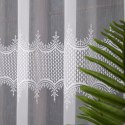 Firanka haftowana pasowa, wys. 300cm, kolor biały FH0045/768/001/000300/1