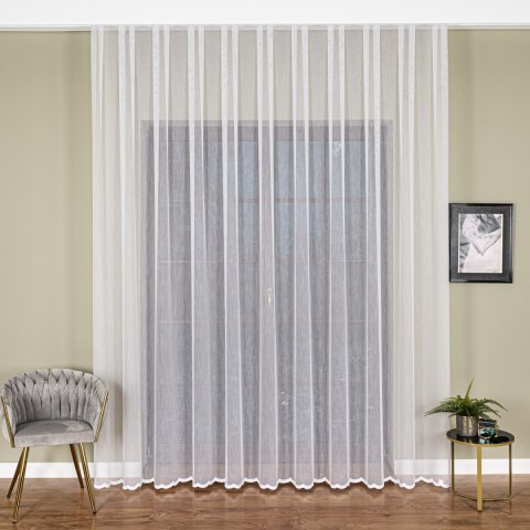 Firanka haftowana, wys. 300cm, kolor biały FH0050/768/001/000300/1