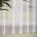 Firanka z aplikacją na markizecie, wys. 175cm, kolor biały 009423/433/001/000175/1