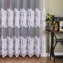 Firanka żakardowa ze wzorem pasowym, wys. 250cm, kolor biały 049365/000/001/000250/1