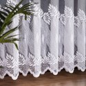 Firanka żakardowa ze wzorem pasowym, wys. 250cm, kolor biały 049365/000/001/000250/1