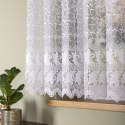 Firanka żakardowa ze wzorem po całości, wys. 160cm, kolor biały 049348/000/001/000160/1