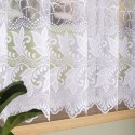 Firanka żakardowa ze wzorem po całości, wys. 160cm, kolor biały 049348/000/001/000160/1