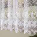 Firanka żakardowa ze wzorem po całości, wys. 170cm, kolor biały 049348/000/001/000170/1