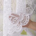 Firanka żakardowa ze wzorem po całości, wys. 170cm, kolor biały 361350/000/001/000170/1