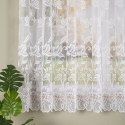 Firanka żakardowa ze wzorem po całości, wys. 180cm, kolor biały 049815/000/001/000180/1